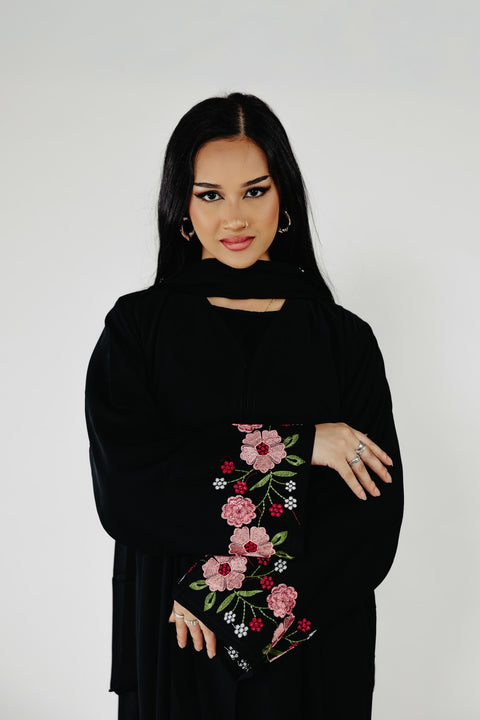 Fleur Élégance Abaya- Mavenne Bi