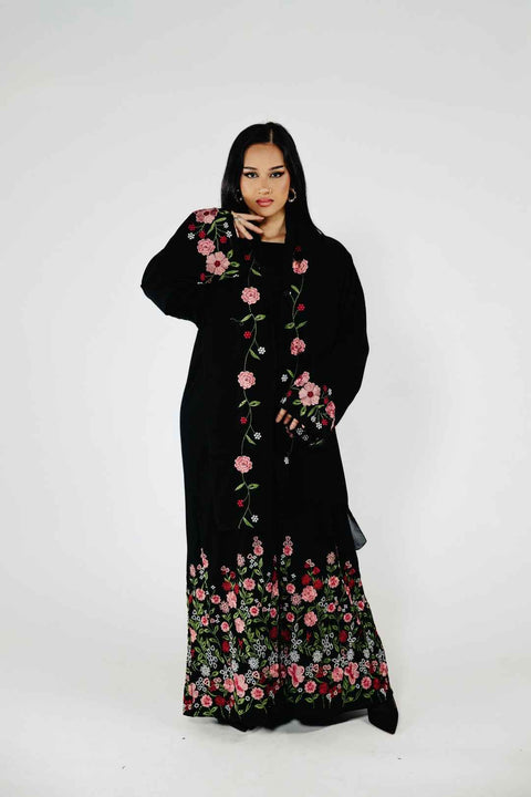 Fleur Élégance Abaya- Mavenne Bi
