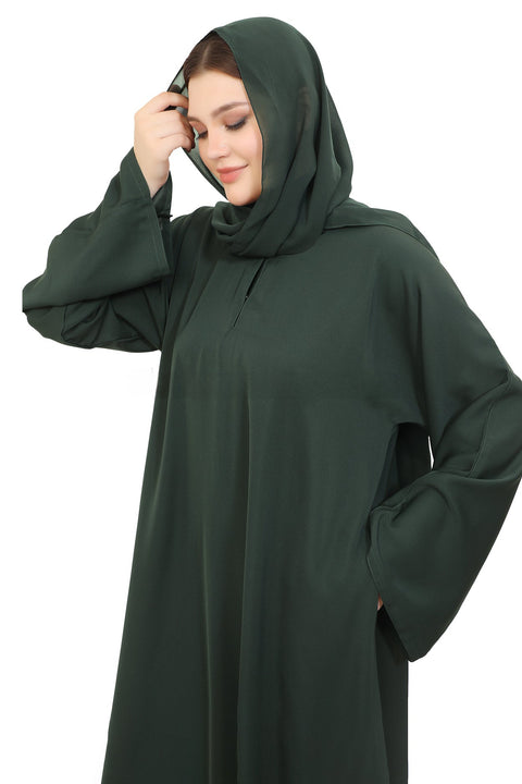 Zahra Luxe Indonesian Chiffon Scarf – Forest Green