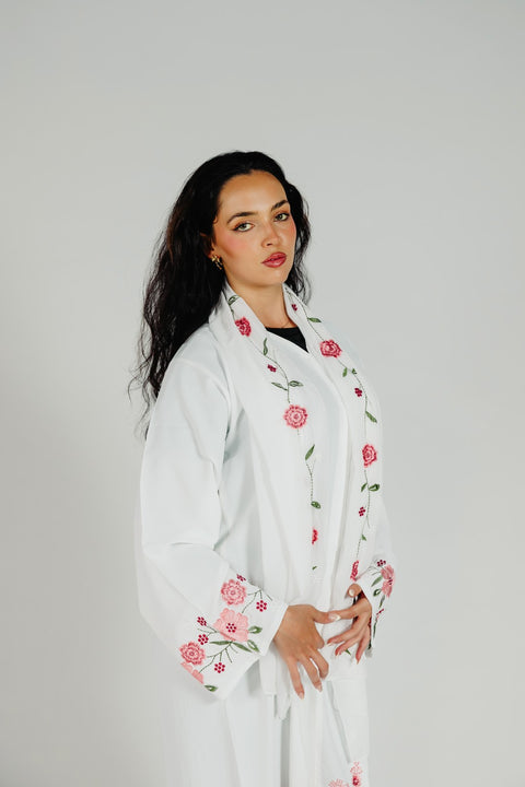 Fleur Élégance Abaya- Mavenne Bi