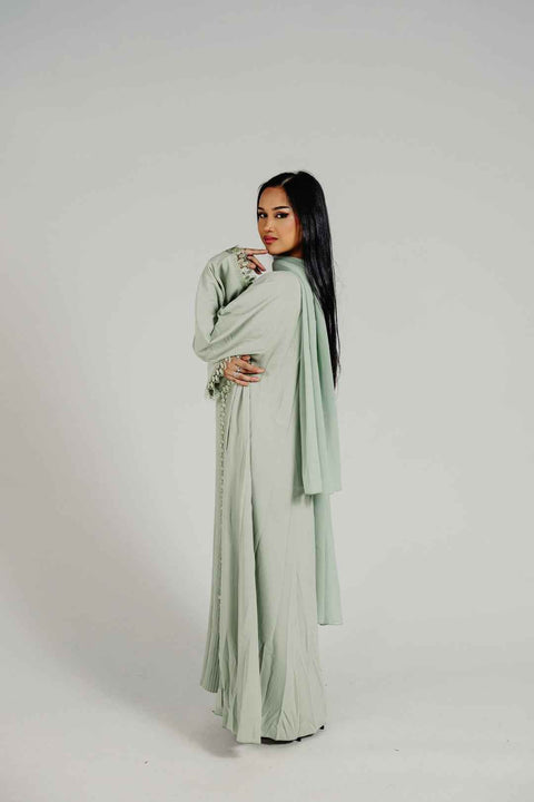 Élysian Pleat Abaya Set- Mavenne Bi