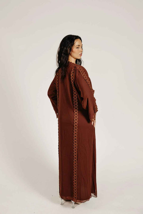 Mocha Élise Abaya Set- Mavenne Bi