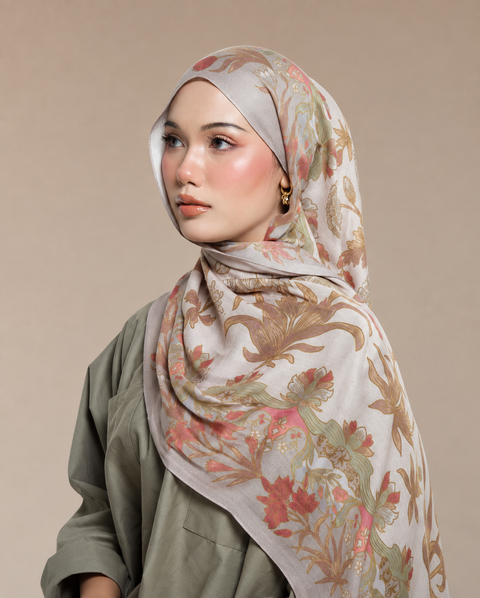 Rose Jardin Modal Hijab- Mavenne Bi