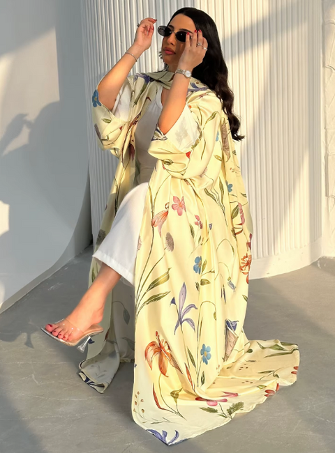 Mavenne BI – Blossom Breeze Abaya Collection- 6 Colours
