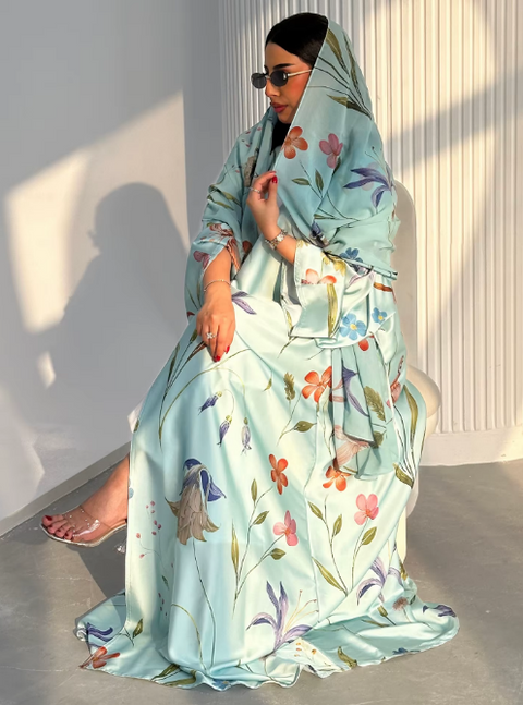 Mavenne BI – Blossom Breeze Abaya Collection- 6 Colours