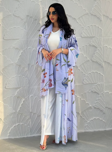 Mavenne BI – Blossom Breeze Abaya Collection- 6 Colours