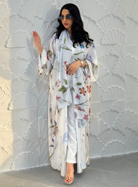 Mavenne BI – Blossom Breeze Abaya Collection- 6 Colours