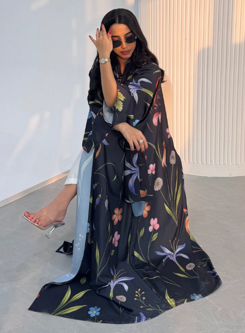 Mavenne BI – Blossom Breeze Abaya Collection- 6 Colours
