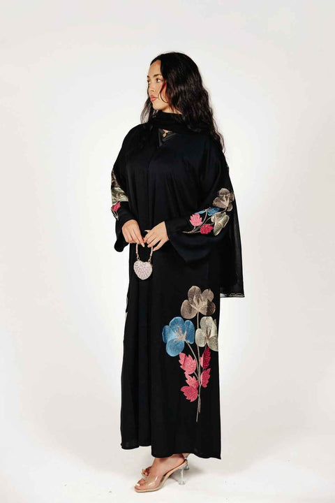 Noir Botanica Abaya- Mavenne Bi