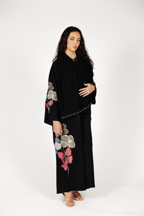 Noir Botanica Abaya- Mavenne Bi