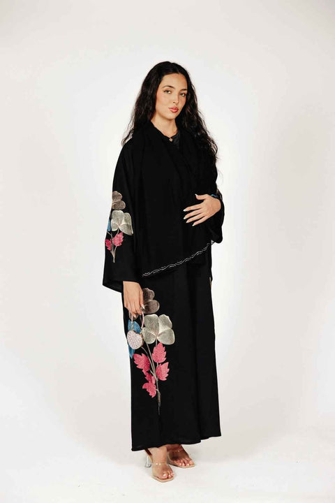 Noir Botanica Abaya- Mavenne Bi