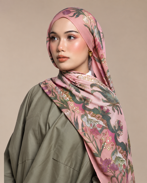 Rose Jardin Modal Hijab- Mavenne Bi