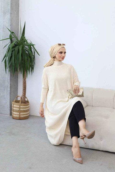 The Asymmetry Knit Top- Mavenne Bi