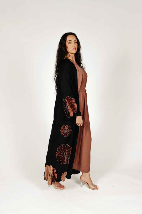 Sienna Bloom Abaya Set- Mavenne Bi