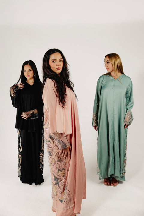 Queen's Garden Abaya Set- Mavenne Bi