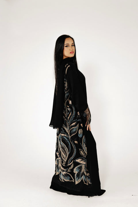 Queen's Garden Abaya Set- Mavenne Bi
