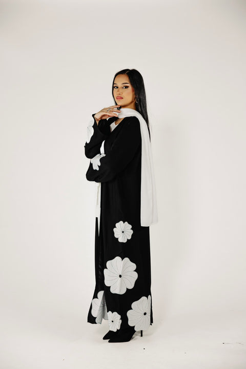 Sienna Bloom Abaya Set- Mavenne Bi
