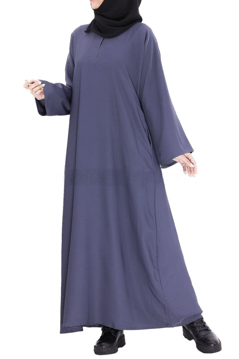 Safiya Classic A-Line Abaya- Mavenne Bi