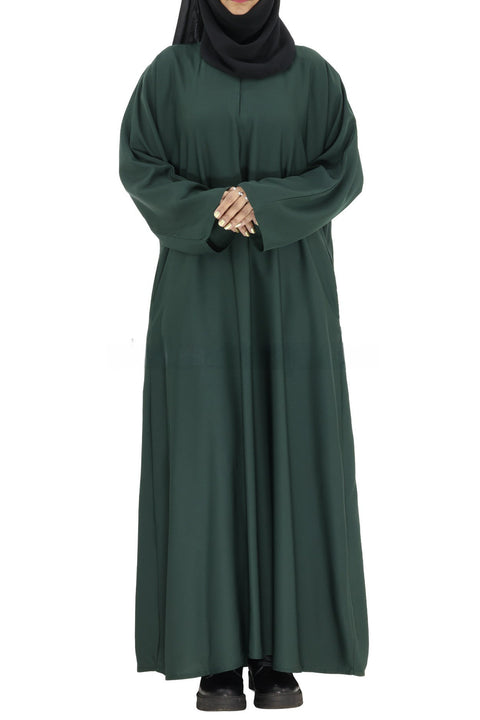 Safiya Emerald A-Line Abaya- Mavenne Bi