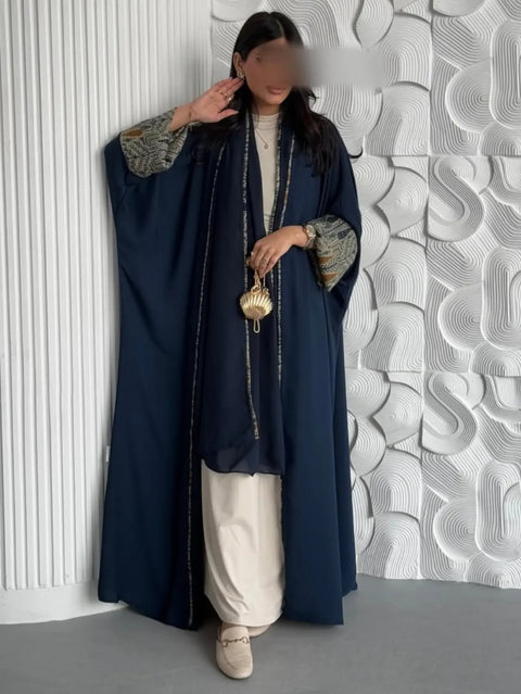 Sapphire Noor Abaya & Scarf Set - Mavenne Bi