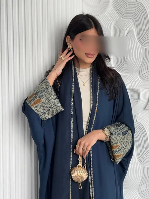 Sapphire Noor Abaya & Scarf Set - Mavenne Bi