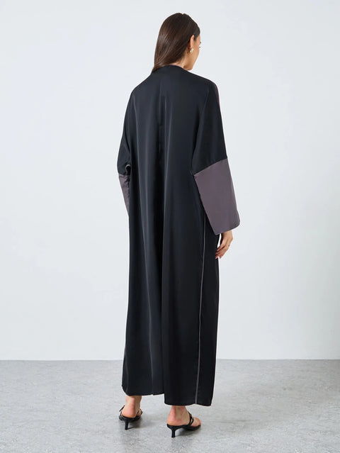 Noor Grace Two-Tone Abaya- Mavenne BI