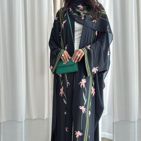 Mavenne BI- Midnight Bloom Abaya