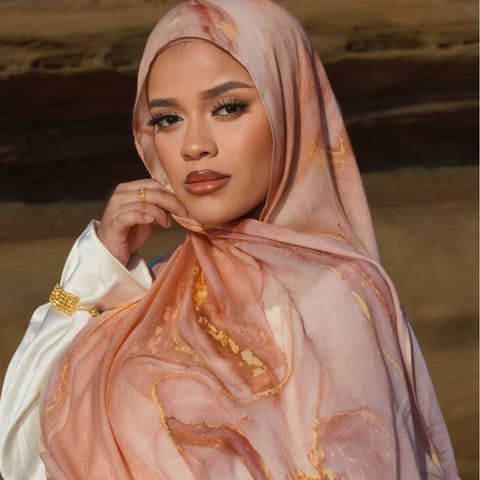 Rose Aura Modal Hijab- Mavenne Bi
