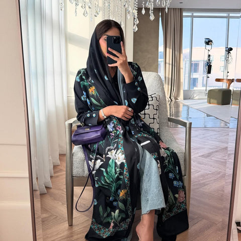Mavenne BI – Garden Bloom Open Abaya