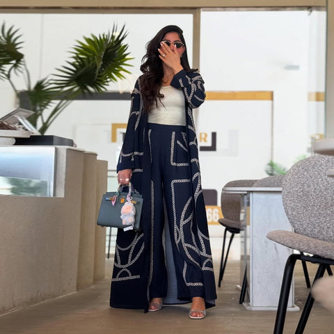 Mavenne Bi – Sovereign Chic Abaya- 2 Piece Pants Set