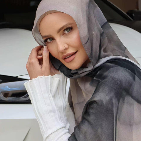 Smoke Veil Modal Hijab- Mavenne Bi