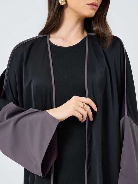 Noor Grace Two-Tone Abaya- Mavenne BI