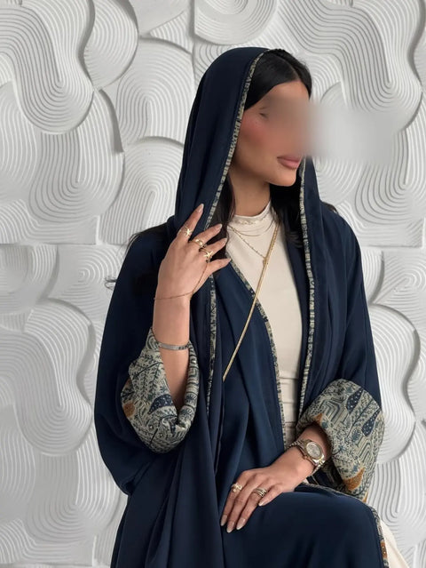 Sapphire Noor Abaya & Scarf Set - Mavenne Bi