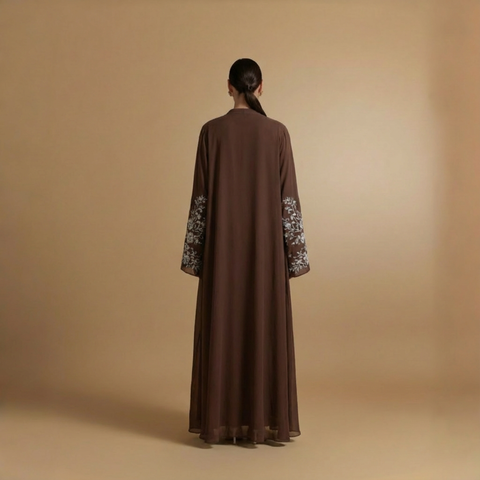 Zahara Royale Embroidered  Abaya- Mavenne Bi