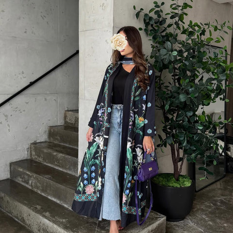 Mavenne BI – Garden Bloom Open Abaya