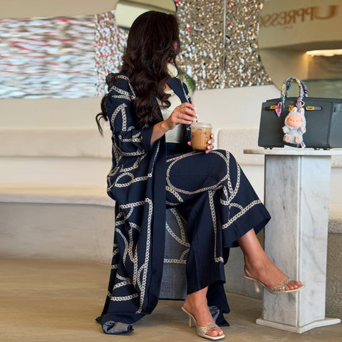 Mavenne Bi – Sovereign Chic Abaya- 2 Piece Pants Set