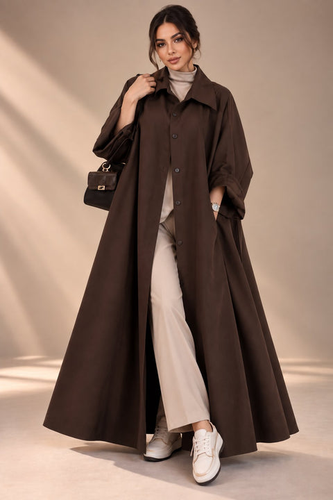 Élan Longline Flare Coat- Mavenne Bi