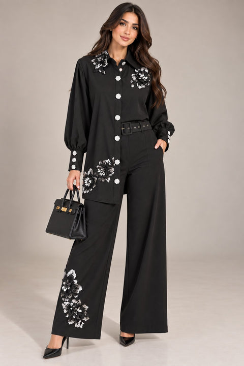Éclat de Minuit Co-Ord Set- Mavenne Bi