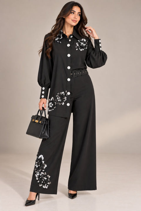 Éclat de Minuit Co-Ord Set- Mavenne Bi