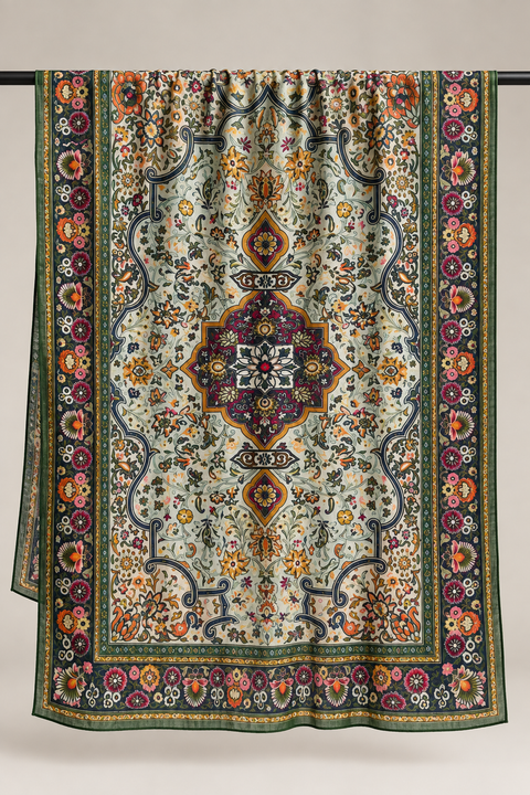 Mosaic Bloom Modal Hijab- Mavenne Bi