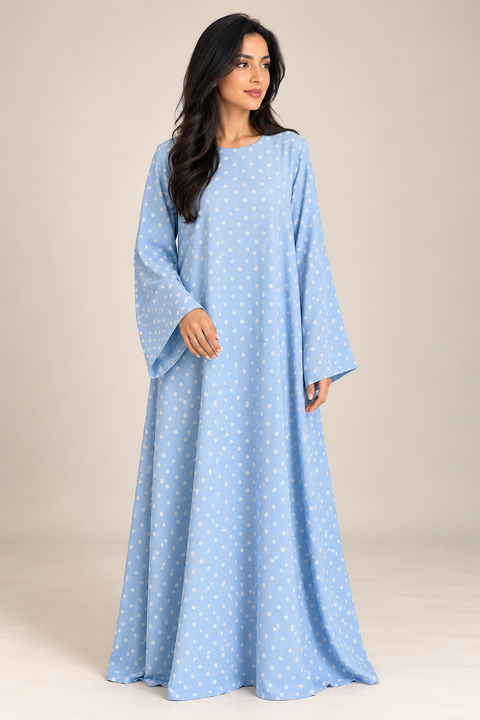 Amélie Polka Dot Nida Abaya- Mavenne Bi