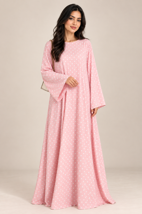 Amélie Polka Dot Nida Abaya- Mavenne Bi
