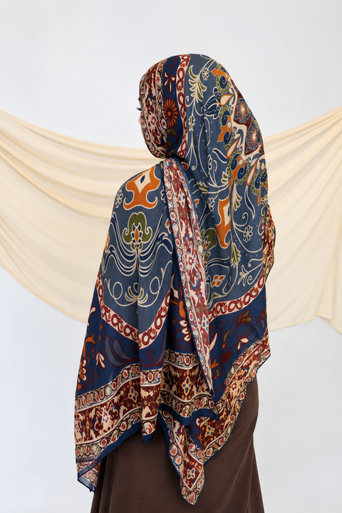 Sahara Paisley Modal Hijab- Mavenne Bi