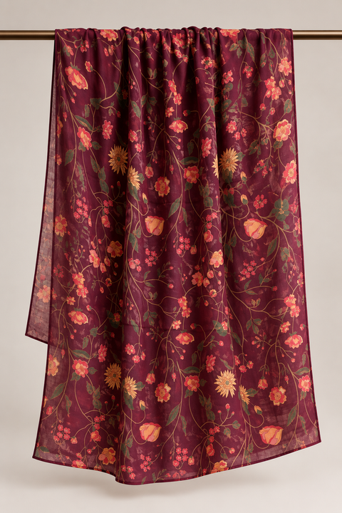 Persian Garden Modal Hijab- Mavenne Bi