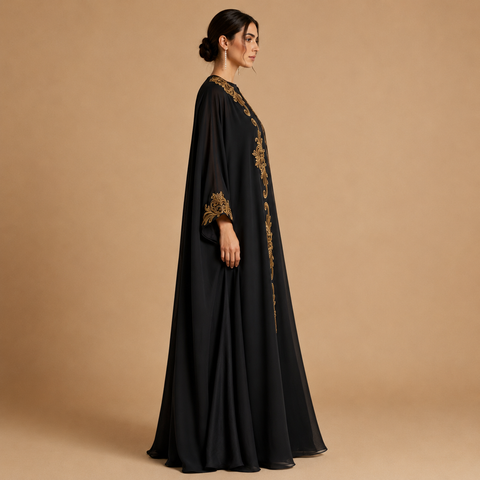 Noir Sultanah Abaya- Mavenne Bi