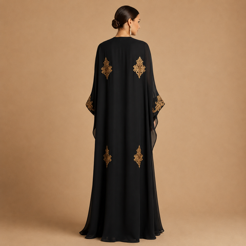 Noir Sultanah Abaya- Mavenne Bi