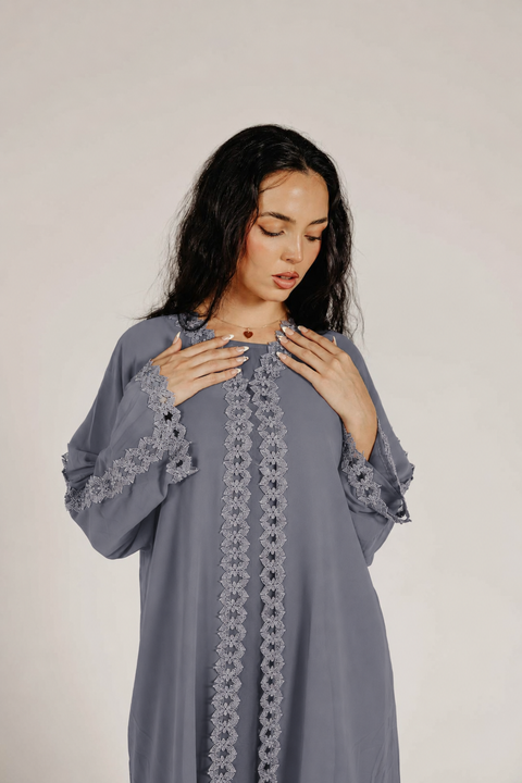Slate Élise Abaya Set- Mavenne Bi