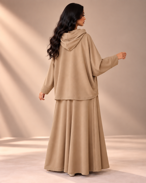 Sienna Ease Hooded Skirt Set- Mavenne Bi