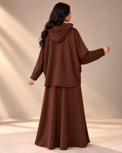 Sienna Ease Hooded Skirt Set- Mavenne Bi