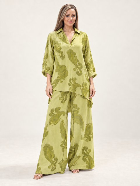 Paisley Muse Two-Piece Co-ord Set- Mavenne Bi